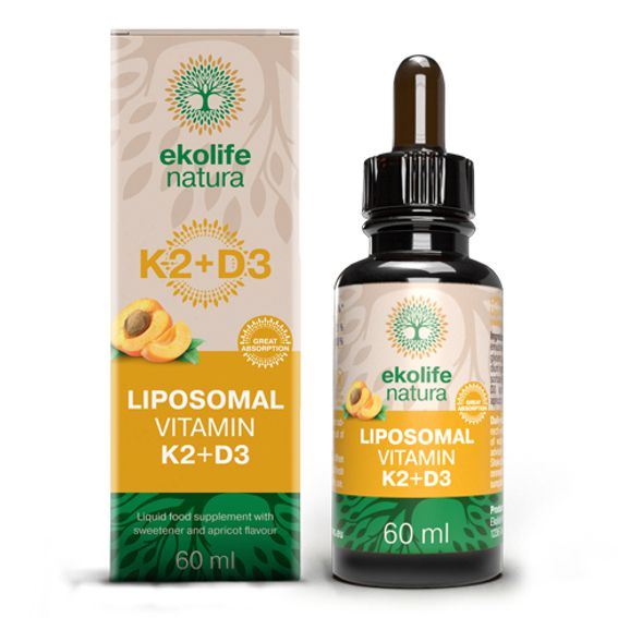  Lipozomální vitamín K2 + D3 | 60 ml 