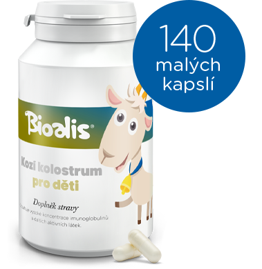  Dětské KOZÍ kolostrum Bioalis  | 140 malých kapslís